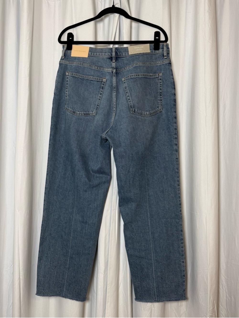 Everlane Way High Jean Distressed Raw Hem High Rise 31 NWT - Picture 7 of 15